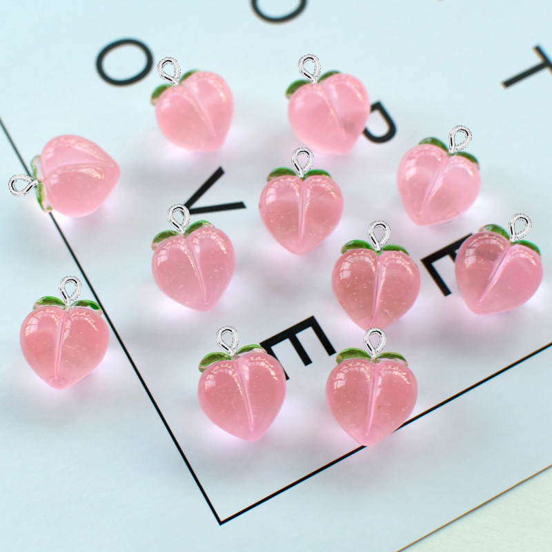 10Pcs New Transparent Peach Fl - Resin Craft Projects review and price