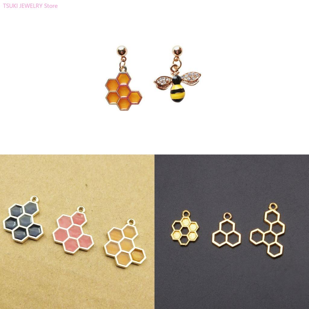 62KE 10x/Set Gold Honeycomb Bl - Bezels Set Pendant review and price