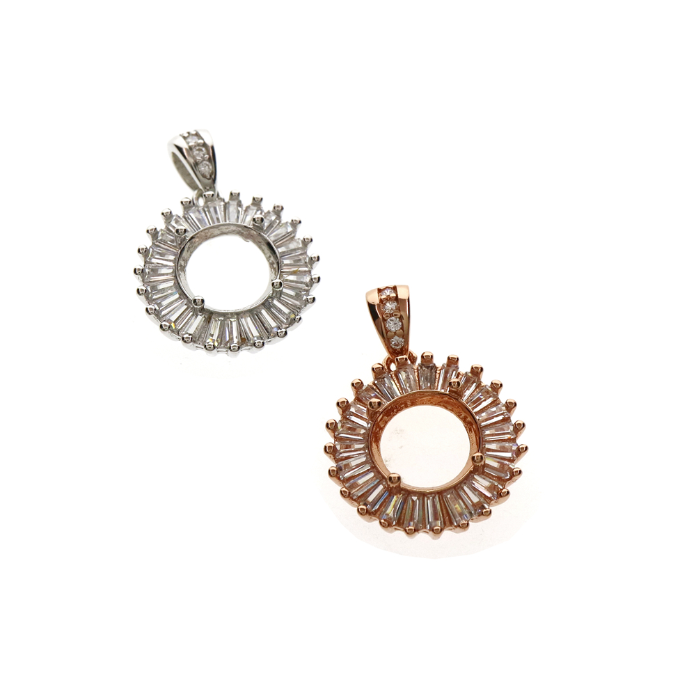4-12MM Round Bezel Rose Gold S - Bezels Set Pendant review and price